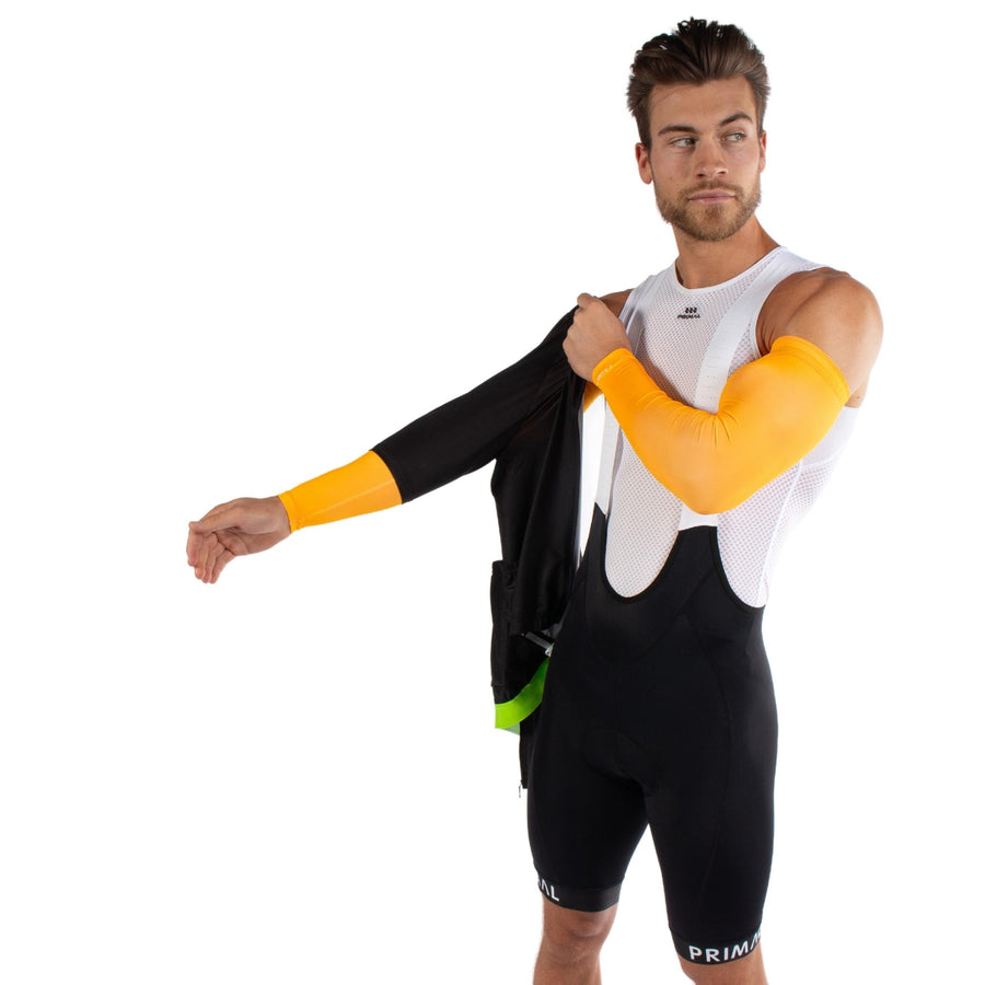 Orange Highlighter Lightweight Sun Sleeves