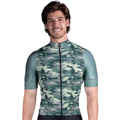 Green Camo Men's Helix 2.0 Jersey