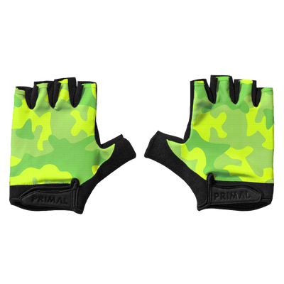 Neon Camo Short Finger Gloves